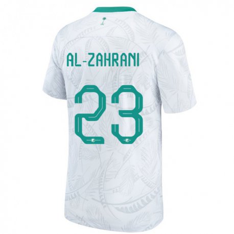 Kandiny Niño Camiseta Arabia Saudita Tahani Al Zahrani #23 Blanco 1ª Equipación 22-24 La Camisa Chile