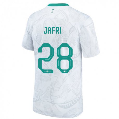 Kandiny Niño Camiseta Arabia Saudita Farah Jafri #28 Blanco 1ª Equipación 22-24 La Camisa Chile