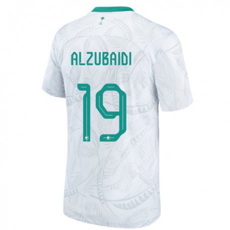 Kandiny Niño Camiseta Arabia Saudita Yaseen Alzubaidi #19 Blanco 1ª Equipación 22-24 La Camisa Chile