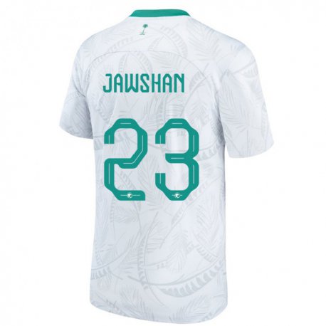 Kandiny Niño Camiseta Arabia Saudita Yazeed Jawshan #23 Blanco 1ª Equipación 22-24 La Camisa Chile