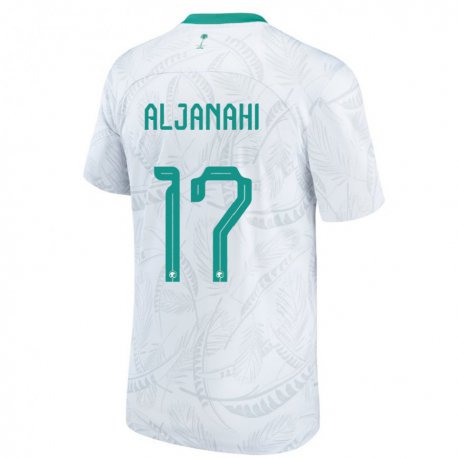 Kandiny Niño Camiseta Arabia Saudita Nawaf Aljanahi #17 Blanco 1ª Equipación 22-24 La Camisa Chile