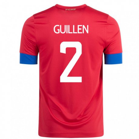 Kandiny Niño Camiseta Costa Rica Gabriela Guillen #2 Rojo 1ª Equipación 22-24 La Camisa Chile