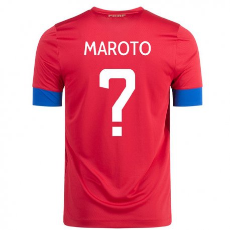 Kandiny Niño Camiseta Costa Rica Victor Maroto #0 Rojo 1ª Equipación 22-24 La Camisa Chile