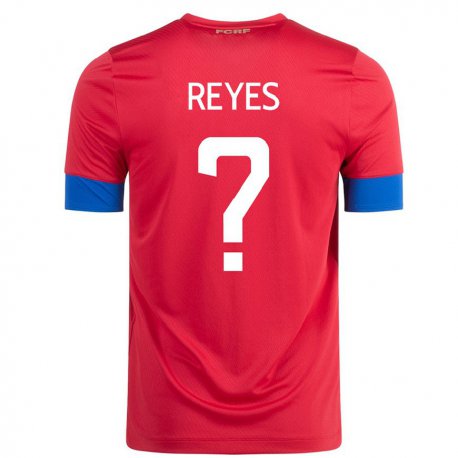 Kandiny Niño Camiseta Costa Rica Kenan Reyes #0 Rojo 1ª Equipación 22-24 La Camisa Chile