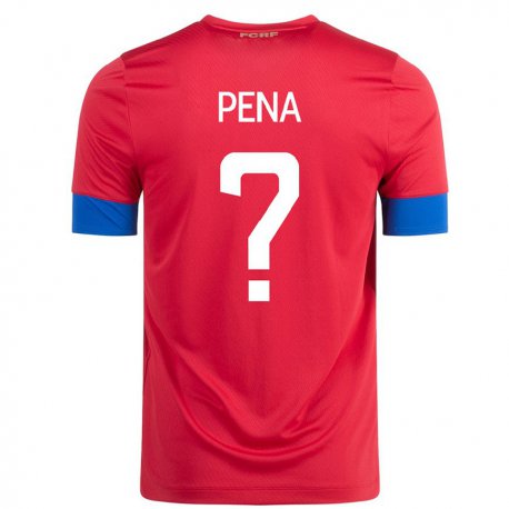 Kandiny Niño Camiseta Costa Rica Randy Pena #0 Rojo 1ª Equipación 22-24 La Camisa Chile