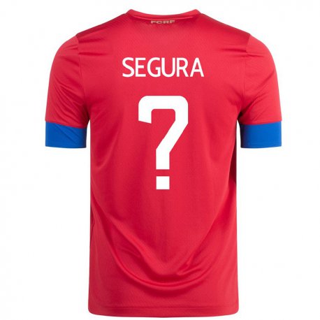 Kandiny Niño Camiseta Costa Rica Oscar Segura #0 Rojo 1ª Equipación 22-24 La Camisa Chile