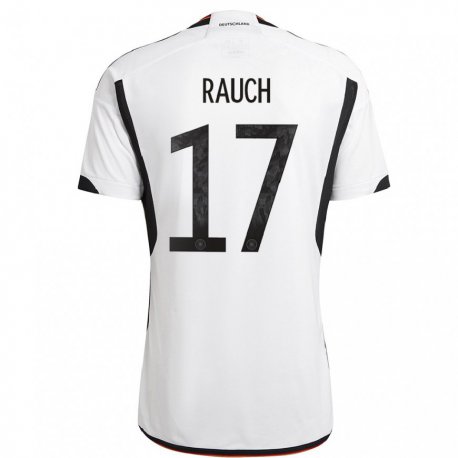 Kandiny Niño Camiseta Alemania Felicitas Rauch #17 Blanco Negro 1ª Equipación 22-24 La Camisa Chile