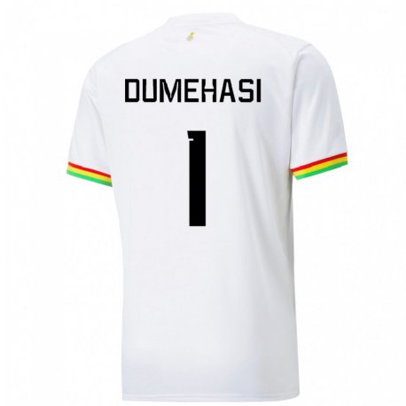 Kandiny Niño Camiseta Ghana Fafali Dumehasi #1 Blanco 1ª Equipación 22-24 La Camisa Chile
