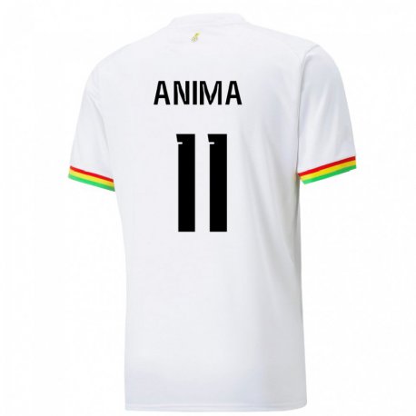 Kandiny Niño Camiseta Ghana Naomi Anima #11 Blanco 1ª Equipación 22-24 La Camisa Chile