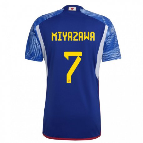 Kandiny Niño Camiseta Japón Hinata Miyazawa #7 Azul Real 1ª Equipación 22-24 La Camisa Chile