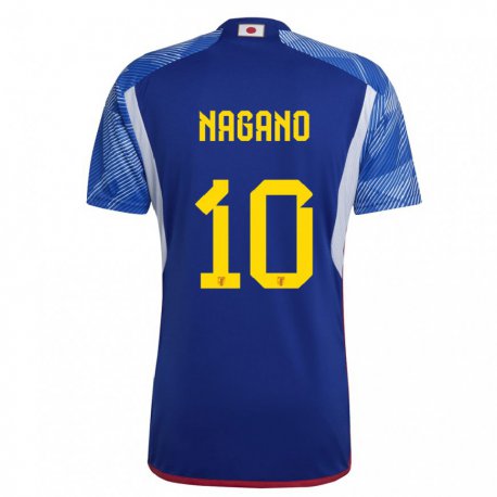 Kandiny Niño Camiseta Japón Fuka Nagano #10 Azul Real 1ª Equipación 22-24 La Camisa Chile