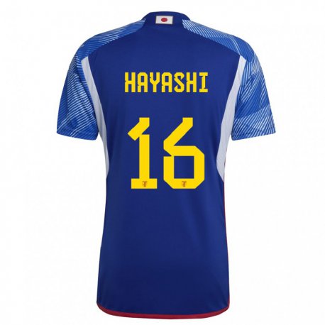 Kandiny Niño Camiseta Japón Honoka Hayashi #16 Azul Real 1ª Equipación 22-24 La Camisa Chile