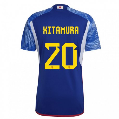 Kandiny Niño Camiseta Japón Nanami Kitamura #20 Azul Real 1ª Equipación 22-24 La Camisa Chile