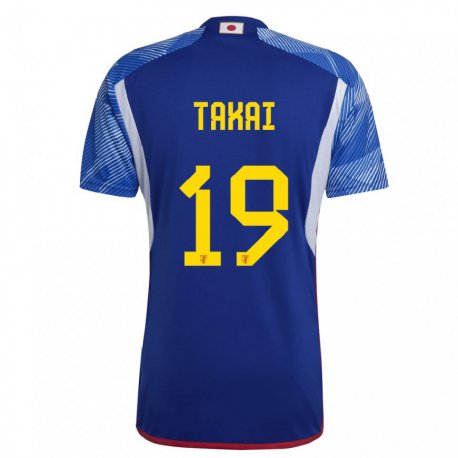 Kandiny Niño Camiseta Japón Kota Takai #19 Azul Real 1ª Equipación 22-24 La Camisa Chile