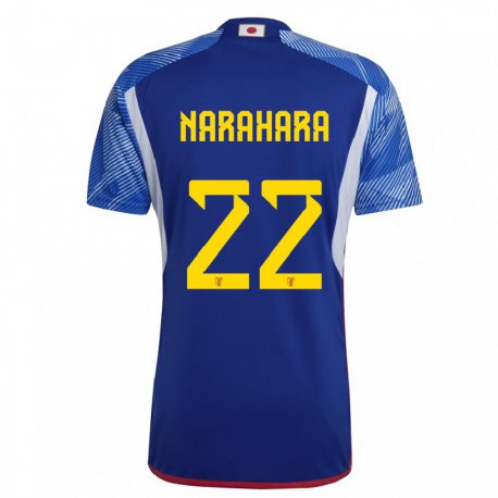 Kandiny Niño Camiseta Japón Yoshiki Narahara #22 Azul Real 1ª Equipación 22-24 La Camisa Chile