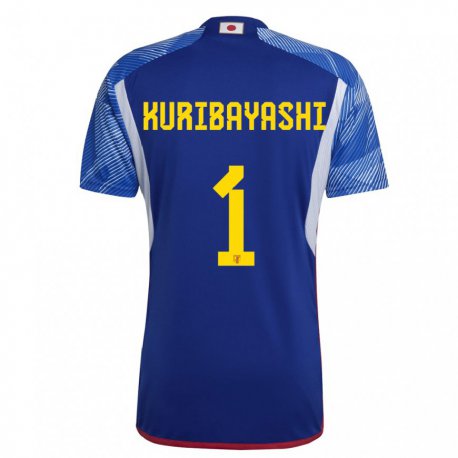 Kandiny Niño Camiseta Japón Hayato Kuribayashi #1 Azul Real 1ª Equipación 22-24 La Camisa Chile
