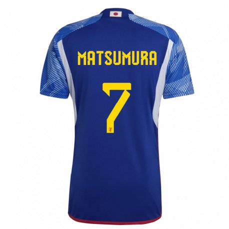 Kandiny Niño Camiseta Japón Kosuke Matsumura #7 Azul Real 1ª Equipación 22-24 La Camisa Chile