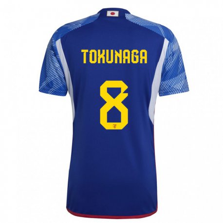 Kandiny Niño Camiseta Japón Ryo Tokunaga #8 Azul Real 1ª Equipación 22-24 La Camisa Chile