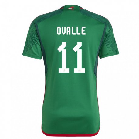 Kandiny Niño Camiseta México Lizbeth Ovalle #11 Verde 1ª Equipación 22-24 La Camisa Chile