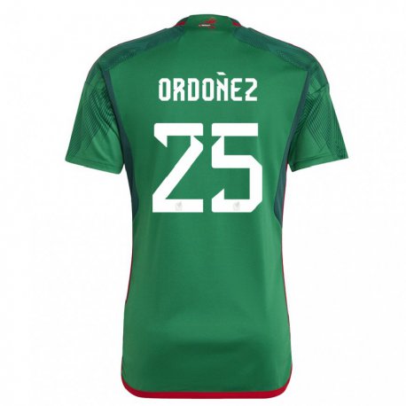 Kandiny Niño Camiseta México Diana Ordonez #25 Verde 1ª Equipación 22-24 La Camisa Chile