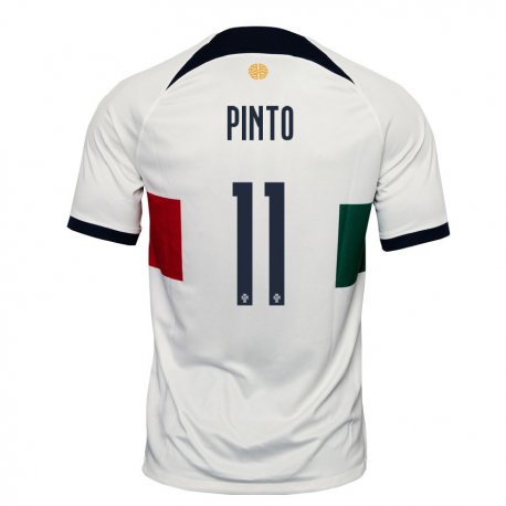 Kandiny Niño Camiseta Portugal Tatiana Pinto #11 Blanco 2ª Equipación 22-24 La Camisa Chile