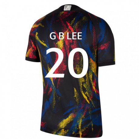 Kandiny Niño Camiseta Corea Del Sur Lee Gyu Baeg #20 Multicolor 2ª Equipación 22-24 La Camisa Chile