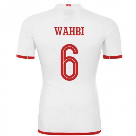 Kandiny Niño Camiseta Túnez Gaith Wahbi #6 Blanco 2ª Equipación 22-24 La Camisa Chile