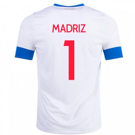 Kandiny Niño Camiseta Costa Rica Abraham Madriz #1 Blanco 2ª Equipación 22-24 La Camisa Chile