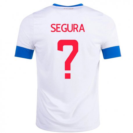 Kandiny Niño Camiseta Costa Rica Oscar Segura #0 Blanco 2ª Equipación 22-24 La Camisa Chile