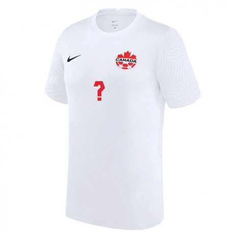Kandiny Niño Camiseta Canadá Luca Koleosho #0 Blanco 2ª Equipación 22-24 La Camisa Chile