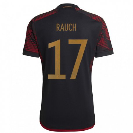 Kandiny Niño Camiseta Alemania Felicitas Rauch #17 Granate Negro 2ª Equipación 22-24 La Camisa Chile