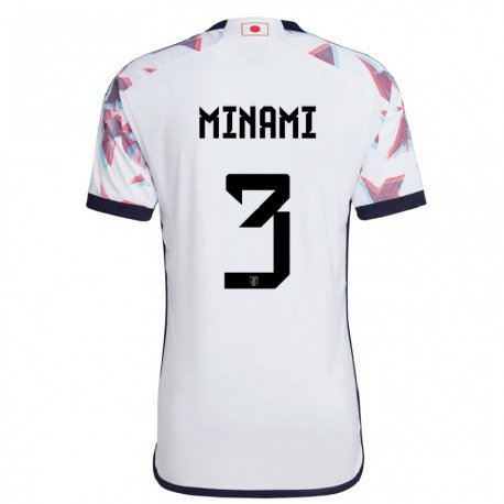 Kandiny Niño Camiseta Japón Moeka Minami #3 Blanco 2ª Equipación 22-24 La Camisa Chile