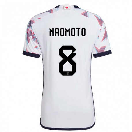 Kandiny Niño Camiseta Japón Hikaru Naomoto #8 Blanco 2ª Equipación 22-24 La Camisa Chile