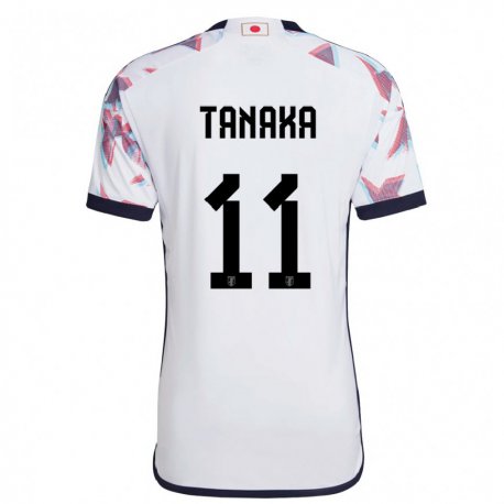 Kandiny Niño Camiseta Japón Mina Tanaka #11 Blanco 2ª Equipación 22-24 La Camisa Chile