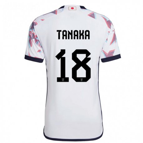 Kandiny Niño Camiseta Japón Momoko Tanaka #18 Blanco 2ª Equipación 22-24 La Camisa Chile