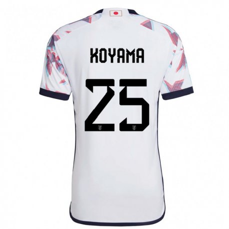 Kandiny Niño Camiseta Japón Shinomi Koyama #25 Blanco 2ª Equipación 22-24 La Camisa Chile