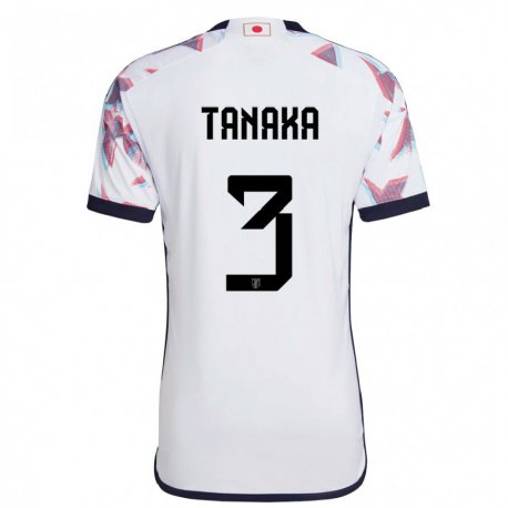 Kandiny Niño Camiseta Japón Hayato Tanaka #3 Blanco 2ª Equipación 22-24 La Camisa Chile