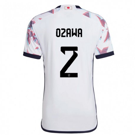 Kandiny Niño Camiseta Japón Haruki Ozawa #2 Blanco 2ª Equipación 22-24 La Camisa Chile