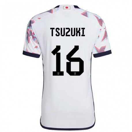 Kandiny Niño Camiseta Japón Shunta Tsuzuki #16 Blanco 2ª Equipación 22-24 La Camisa Chile