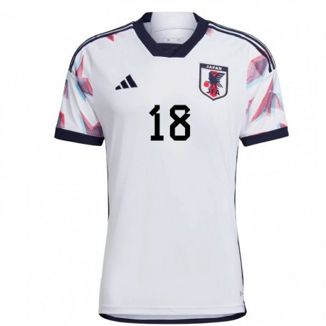 Kandiny Niño Camiseta Japón Hayase Takashio #18 Blanco 2ª Equipación 22-24 La Camisa Chile