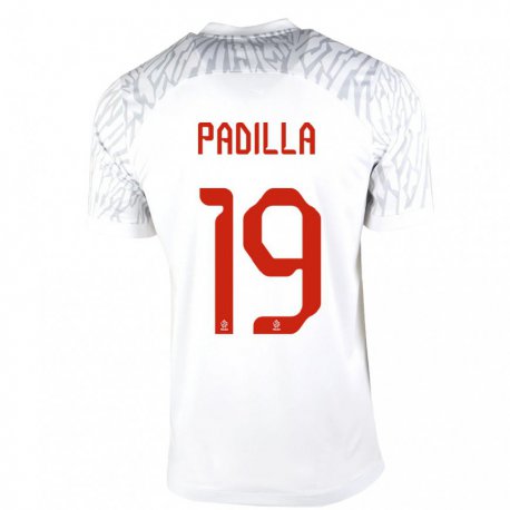 Kandiny Hombre Camiseta Polonia Natalia Padilla #19 Blanco 1ª Equipación 22-24 La Camisa Chile