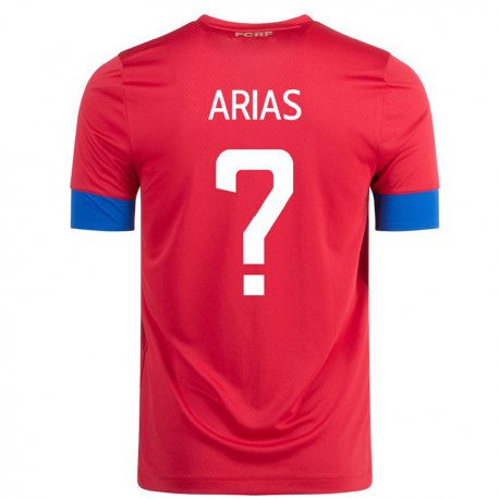 Kandiny Hombre Camiseta Costa Rica Jose Arias #0 Rojo 1ª Equipación 22-24 La Camisa Chile