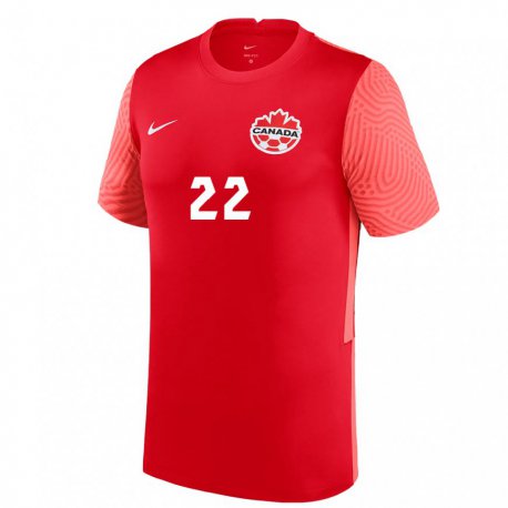 Kandiny Hombre Camiseta Canadá Lysianne Proulx #22 Rojo 1ª Equipación 22-24 La Camisa Chile