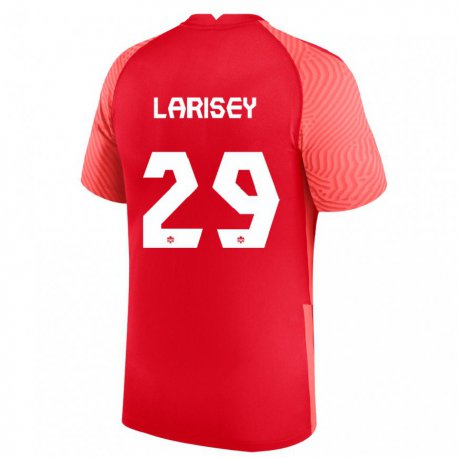 Kandiny Hombre Camiseta Canadá Clarissa Larisey #29 Rojo 1ª Equipación 22-24 La Camisa Chile