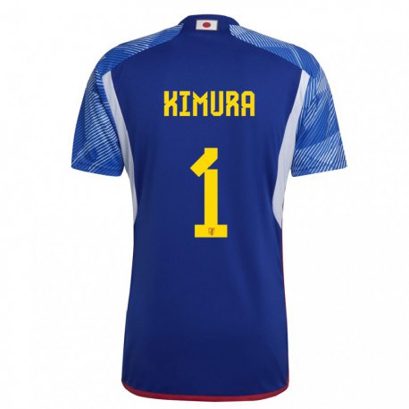 Kandiny Hombre Camiseta Japón Ryoya Kimura #1 Azul Real 1ª Equipación 22-24 La Camisa Chile