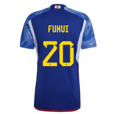 Kandiny Hombre Camiseta Japón Taichi Fukui #20 Azul Real 1ª Equipación 22-24 La Camisa Chile