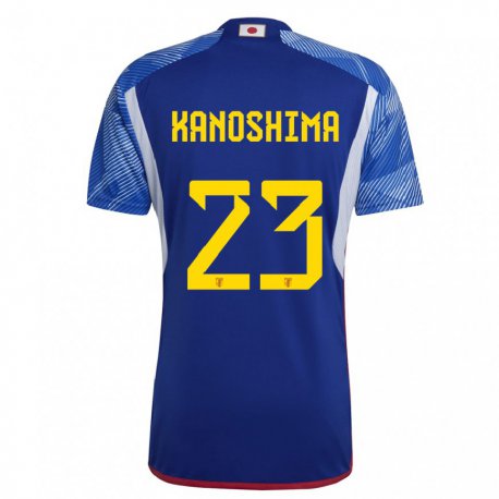 Kandiny Hombre Camiseta Japón Yu Kanoshima #23 Azul Real 1ª Equipación 22-24 La Camisa Chile