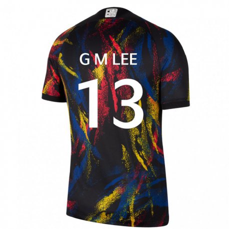 Kandiny Hombre Camiseta Corea Del Sur Lee Geum Min #13 Multicolor 2ª Equipación 22-24 La Camisa Chile