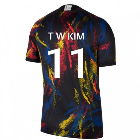 Kandiny Hombre Camiseta Corea Del Sur Kim Tae Wook #11 Multicolor 2ª Equipación 22-24 La Camisa Chile
