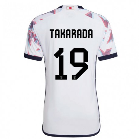 Kandiny Hombre Camiseta Japón Saori Takarada #19 Blanco 2ª Equipación 22-24 La Camisa Chile